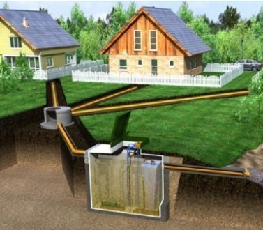 Переваги організації напірної каналізації для дачного будинку