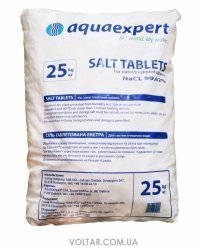 Таблетована сіль AQUAEXPERT, 25 кг / меш.