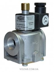 Madas M16/RMC NA 0,5 бар электромагнитный газовый клапан, нормально открытый с ручным взводом