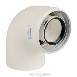 Коаксиальное колено Immergas 90° 60/100 мм для конденсационных котлов 3.012093