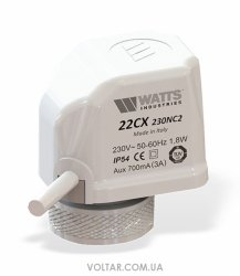 Watts 22CX230NC2 електротермічний сервопривід, нормально закритий