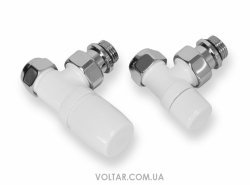 Комплект кутових кранів (з функцією термостата) Cordivari Kristal