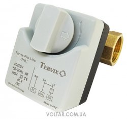 Двухходовой шаровой клапан с электроприводом Tervix Pro Line ORC (нормально закрытый)