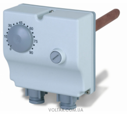 Afriso 8P5/TG термостат регулируемый: 0-90°С со встроенным аварийным термостатом 100°С