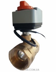 Двоходовий кульовий клапан з електроприводом Tervix Pro Line ORC 2 (нормально відкритий)
