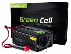 Перетворювач напруги (Інвертор) Green Cell з 12V на 230V 150W/300W модифікована синусоїда