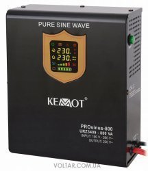 Джерело безперебійного живлення (ДБЖ) KEMOT PROsinus-800 800VA/500W URZ3409 чиста синусоїда