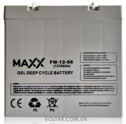 Аккумулятор MAXX гелевый FM-12-60 60AH 12V