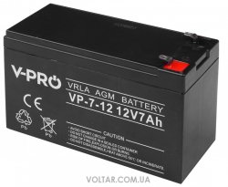 Аккумулятор Volt Polska AGM VPRO 12V 7 Ah VRLA