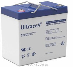 Аккумулятор Ultracell UCG55-12 GEL 12V 55AH