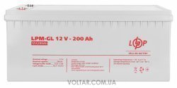 Акумулятор гелевий LogicPower LPM-GL 12V - 200 Ah