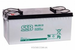 Аккумулятор SSB AGM SBL200-12i 12V 200Ah