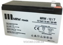Аккумулятор Mervesan AGM MRW-12/7 12V7.0Ah/20hr