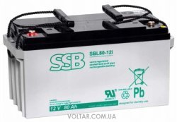 Аккумулятор SSB AGM SBL80-12i 12V 80Ah