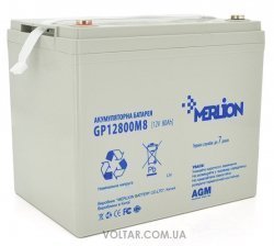 Аккумуляторная батарея MERLION AGM GP12800M8 12V 80 Ah