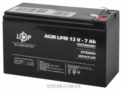 Акумулятор LogicPower AGM LPM 12V - 7 Ah