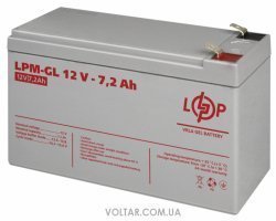 Акумулятор LogicPower гелевй LPM-GL 12V - 7.2 Ah