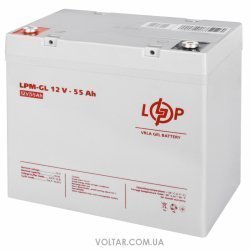 Акумулятор LogicPower гелевий LPM-GL 12V - 55 Ah