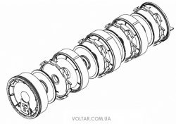 Рабочие колеса Pedrollo с диффузорами (комплект) Plurijet 3/100