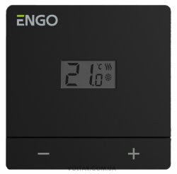 Терморегулятор ENGO CONTROLS EASY230B проводной, 230В (черный)