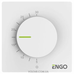 Терморегулятор ENGO CONTROL ESIMPLE230W проводной, непрограммируемый, 230 В (белый)