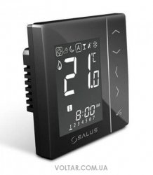 Беспроводной комнатный термостат Salus VS10BRF 4 в 1 (черный)