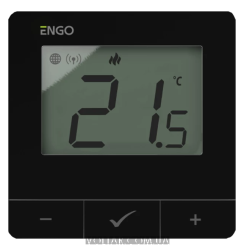 Інтернет терморегулятор ENGO CONTROLS E20BBATZB ZigBee/868 МГц, battery, black