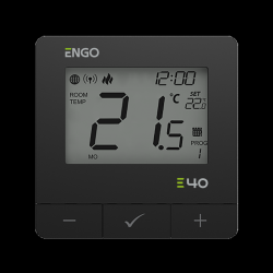Интернет терморегулятор Engo E40-230B черный (Wi-Fi)
