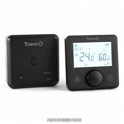 Беспроводной комнатный термостат WiFi Tervix Pro Line для газового/электрического котла, черный