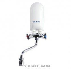DAFI X5 3,7 кВт проточный водонагреватель с металлическим хромированным смесителем