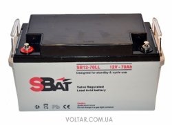 StraBat SB12-70LL акумулятор гелевий