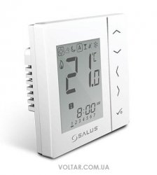 Бездротовий кімнатний термостат Salus VS10WRF 4 в 1 (білий)