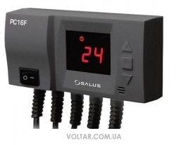 Контролер вентилятора твердопаливного котла і насоса Ц.О. Salus PC16F