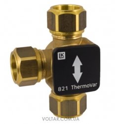 LK Armatur LK 821 ThermoVar 45 ° C 3-ходовий термостатичний переключающий клапан