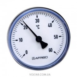 Afriso ВiTh Ø50 0-60°C термометр биметаллический аксиальный