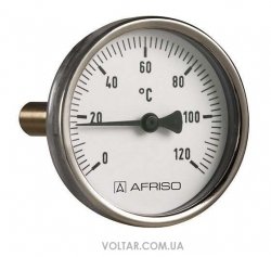 Afriso ВiTh Ø63 0-120 ° C термометр біметалічний аксіальний