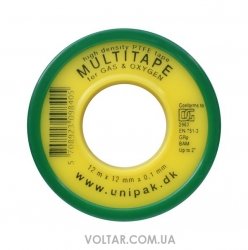 Фум-стрічка Multitape (від Unipak) (12m * 12mm * 0,1mm)